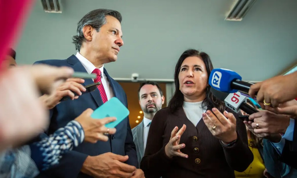 Haddad e Tebet relatam preocupação de Lula com alta de&nbsp;subsídios