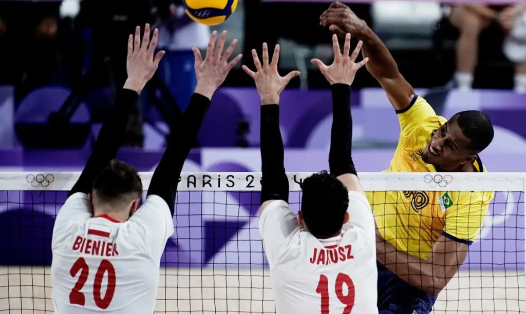 Vôlei: seleção masculina leva virada da Polônia, o 2º revés em&nbsp;Paris